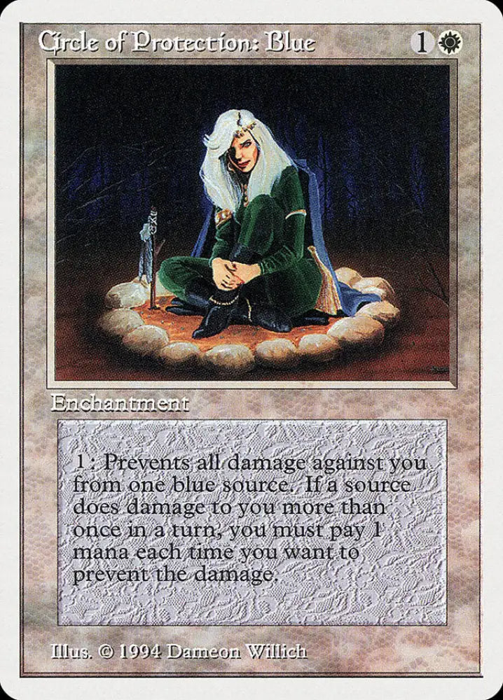 Circle of Protection: Blue [Summer Magic / Edgar] - MTG Single