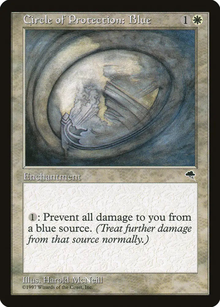Circle of Protection: Blue [Tempest] - MTG Single