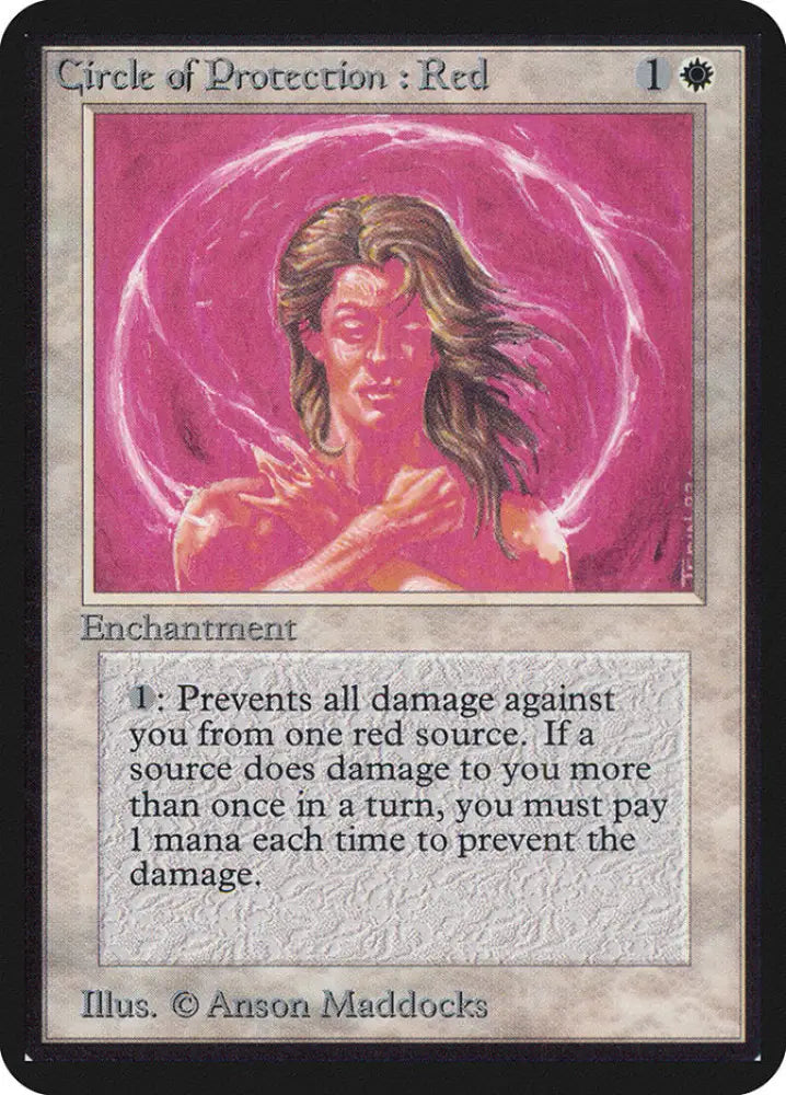 Circle of Protection: Red [Alpha Edition] - MTG Single