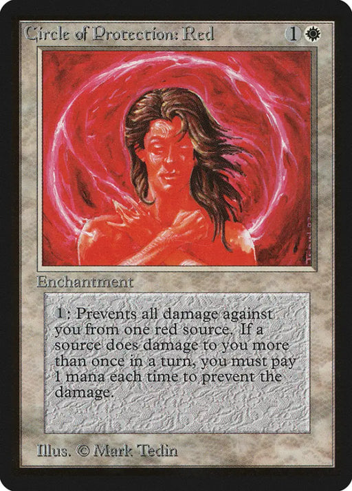 Circle of Protection: Red [Beta Edition] - MTG Single