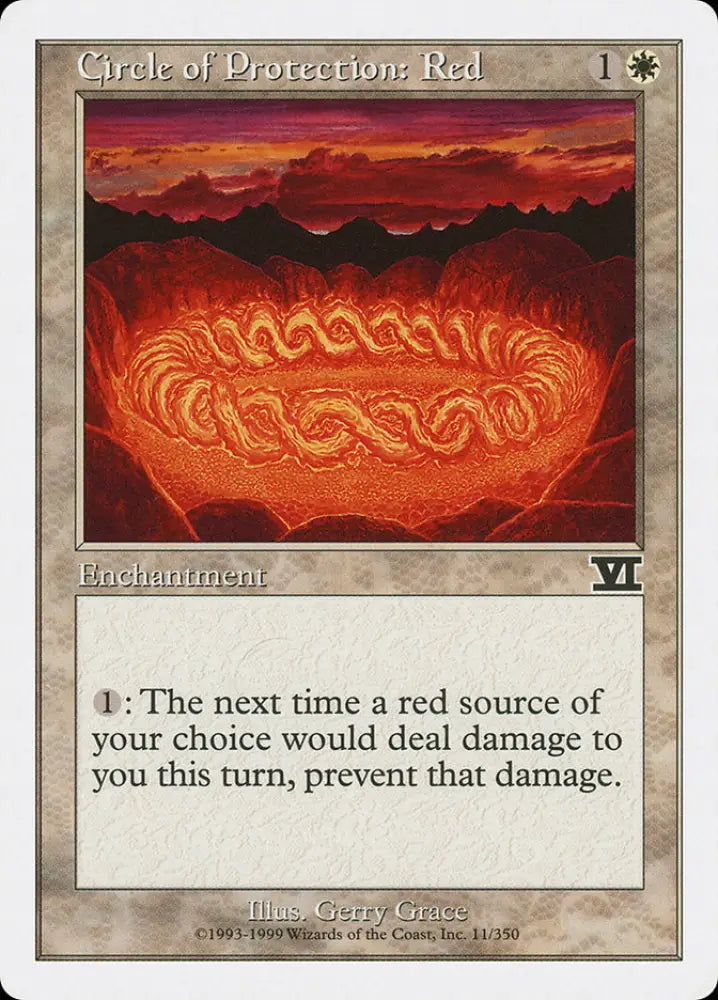 Circle of Protection: Red [Classic Sixth Edition] - MTG Single