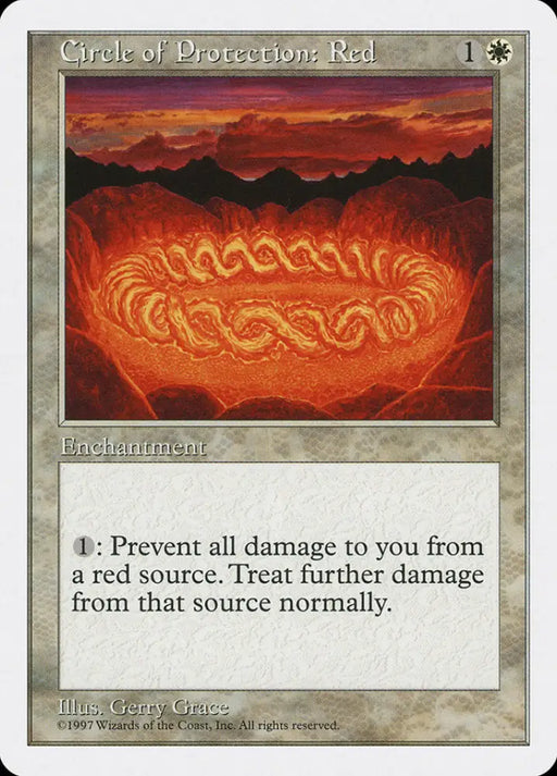 Circle of Protection: Red [Fifth Edition] - MTG Single