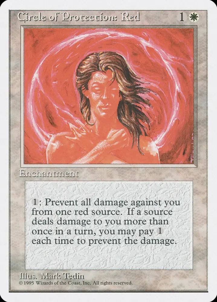 Circle of Protection: Red [Fourth Edition] - MTG Single