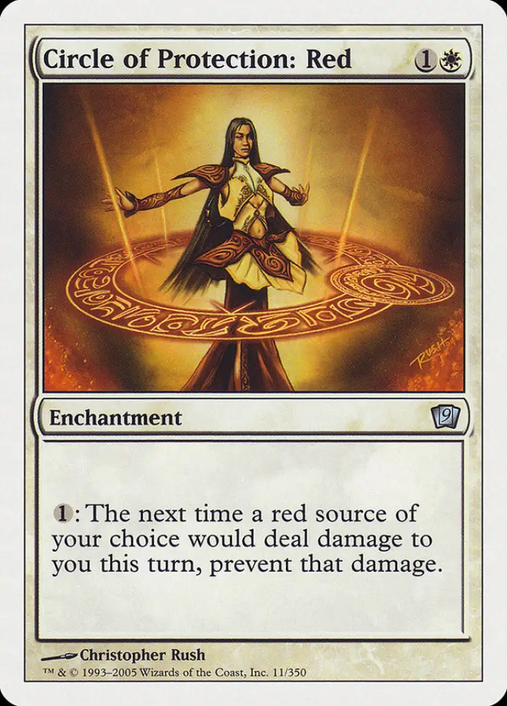 Circle of Protection: Red [Ninth Edition] - MTG Single