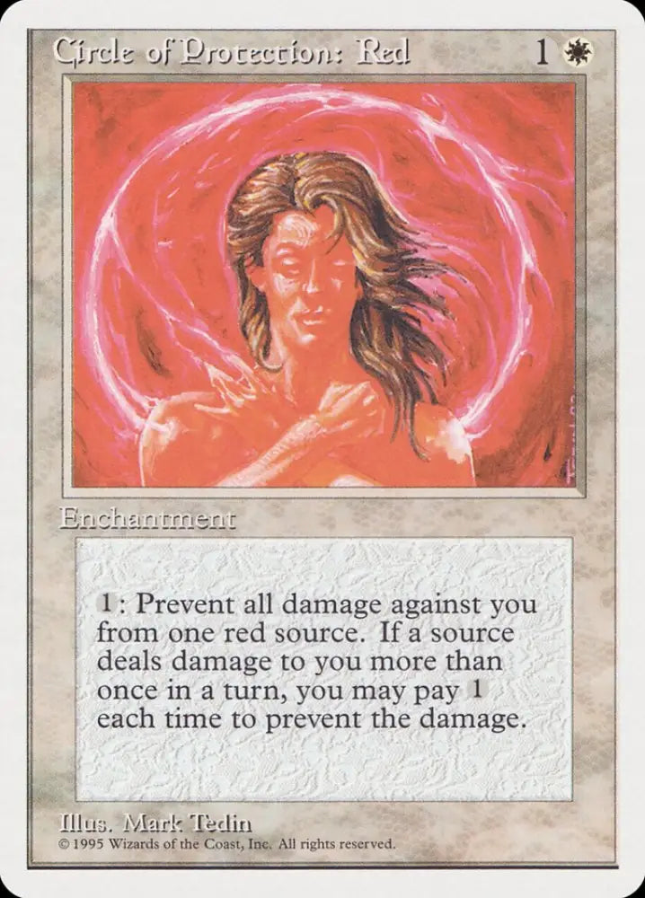 Circle of Protection: Red [Rivals Quick Start Set] - MTG Single
