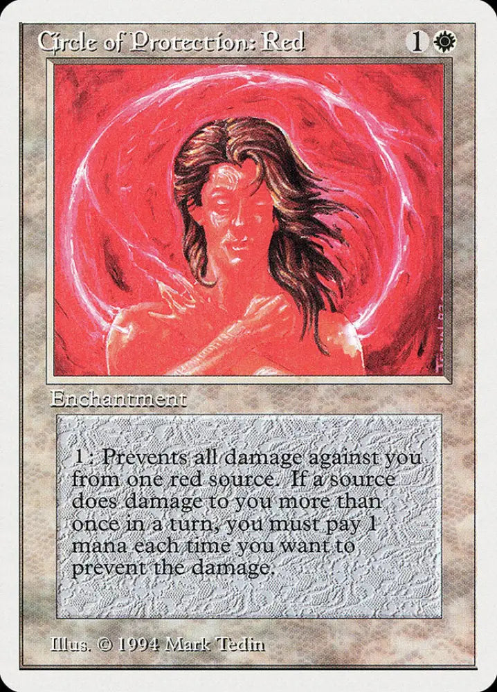 Circle of Protection: Red [Summer Magic / Edgar] - MTG Single