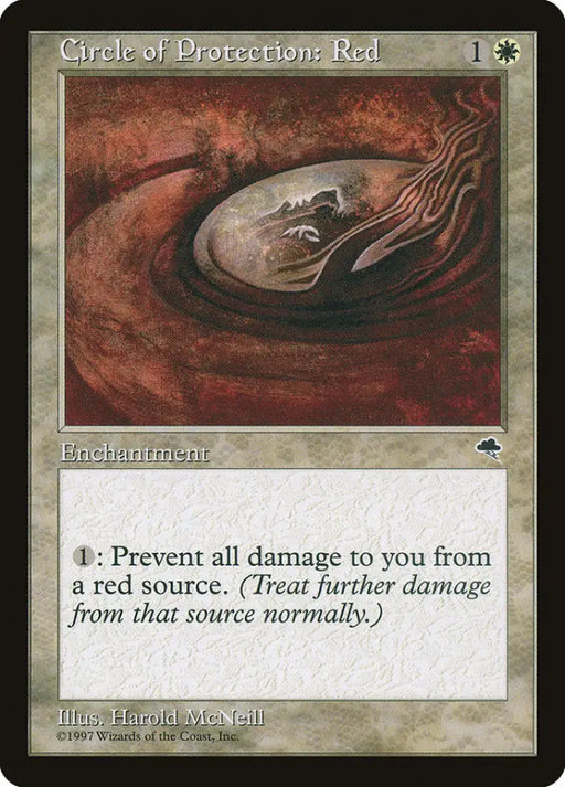 Circle of Protection: Red [Tempest] - MTG Single