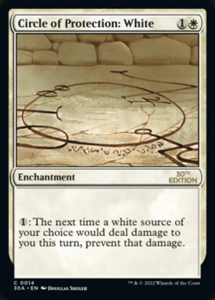 Circle of Protection: White [30th Anniversary Edition] - MTG Single