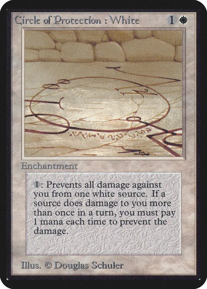 Circle of Protection: White [Alpha Edition] - MTG Single