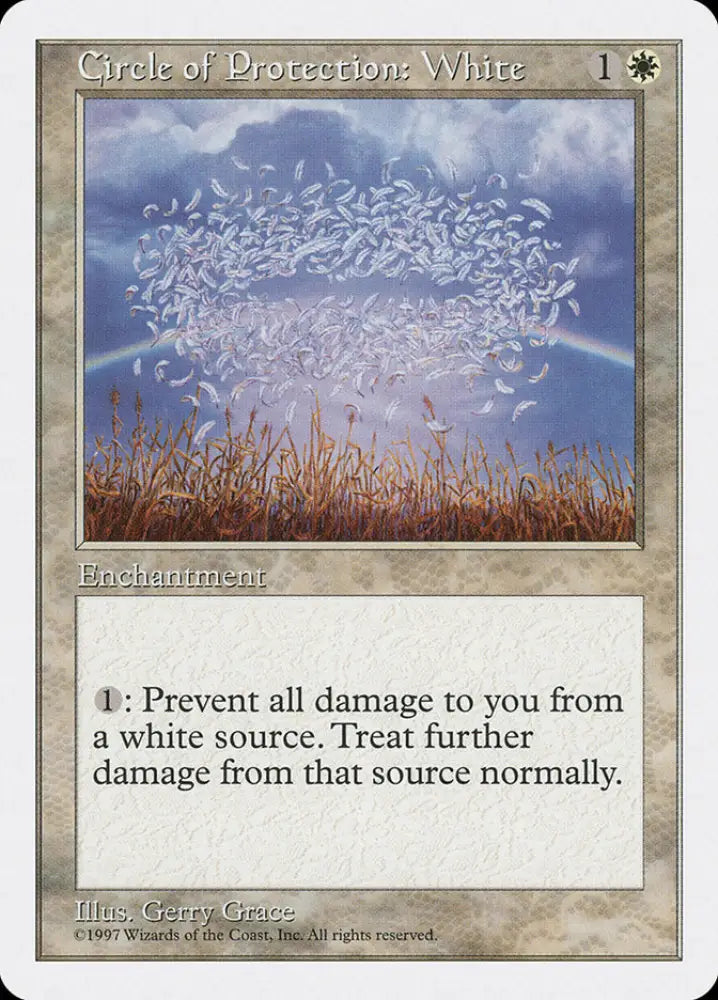 Circle of Protection: White [Fifth Edition] - MTG Single