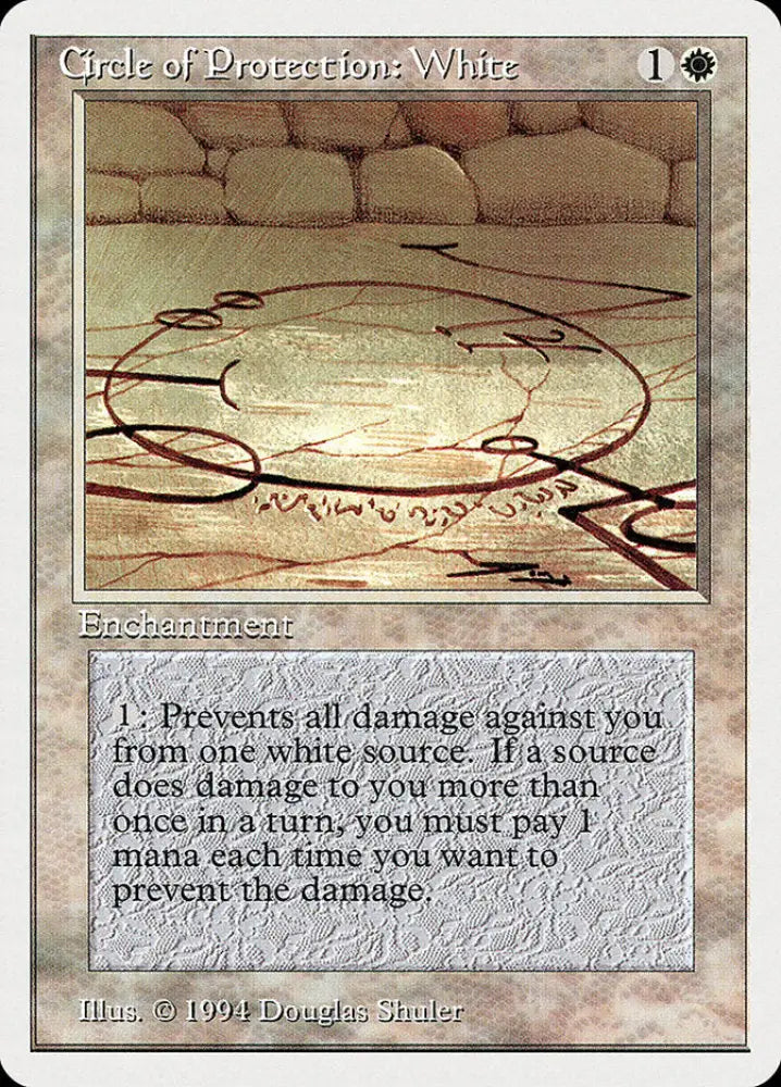 Circle of Protection: White [Summer Magic / Edgar] - MTG Single