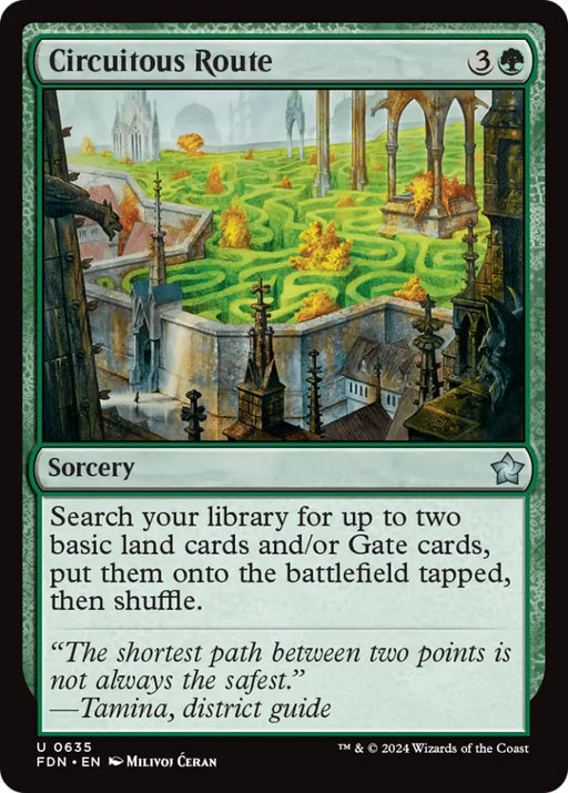 Circuitous Route [Foundations] - MTG Single
