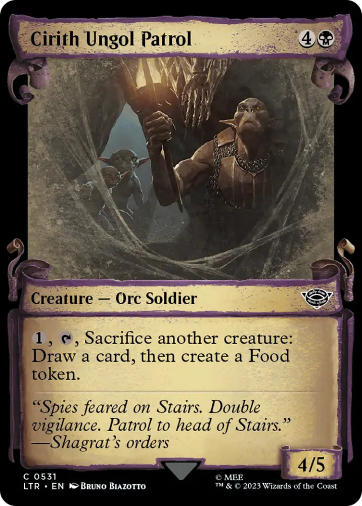 Cirith Ungol Patrol [The Lord of the Rings: Tales of Middle-Earth Showcase Scrolls] - MTG Single