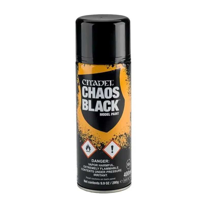 Citadel Colour - Chaos Black Spray Paint 10oz (Cannot be shipped) - Games Workshop