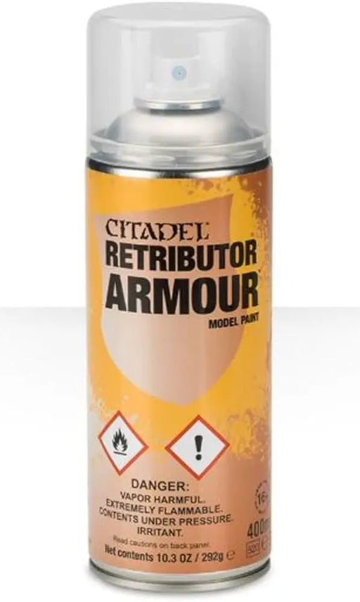 Citadel - Spray Paint: Retributor Armour (400ml) (Can’t be shipped) - Games Workshop