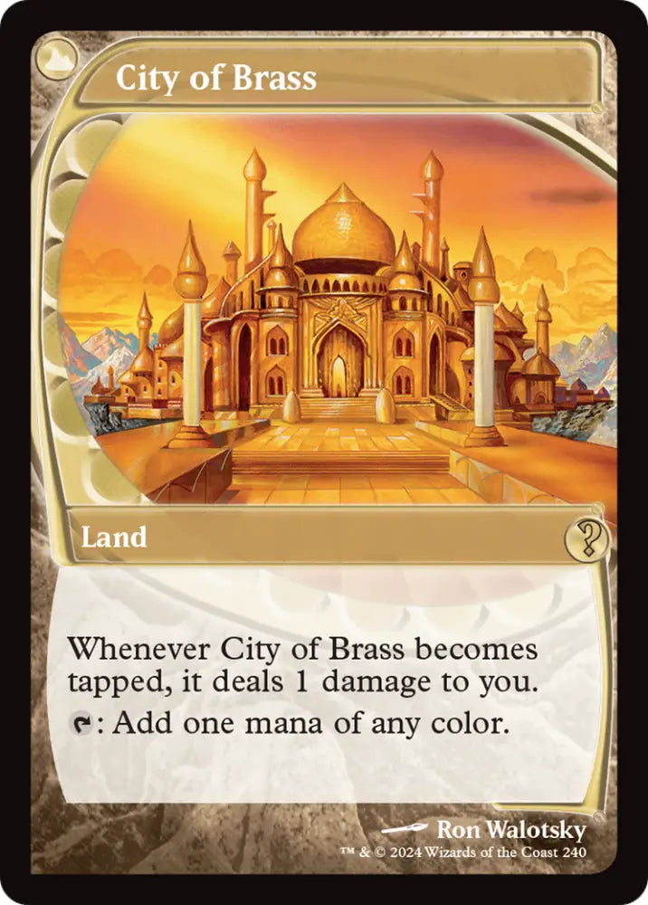 City of Brass (Future Sight) [Mystery Booster 2] - MTG Single