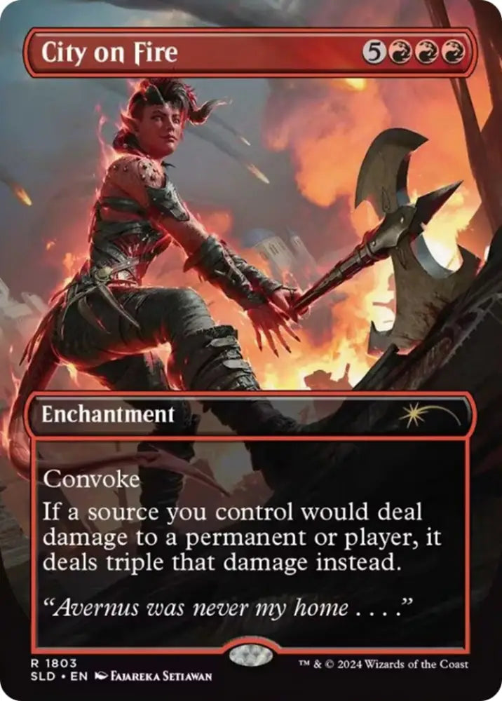 City on Fire [Secret Lair Drop Series] - MTG Single