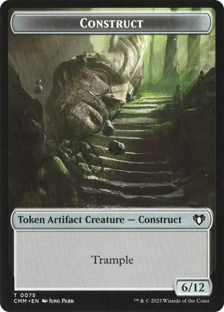 City’s Blessing // Construct (0075) Double-Sided Token [Commander Masters Tokens] - MTG Single
