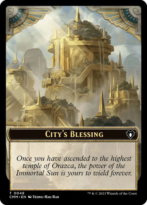 City's Blessing // Dragon Egg Double-Sided Token (49 // 22) [Commander Masters]