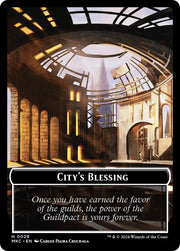 City’s Blessing // Human Soldier Double-Sided Token [Murders at Karlov Manor Commander Tokens] - MTG Single