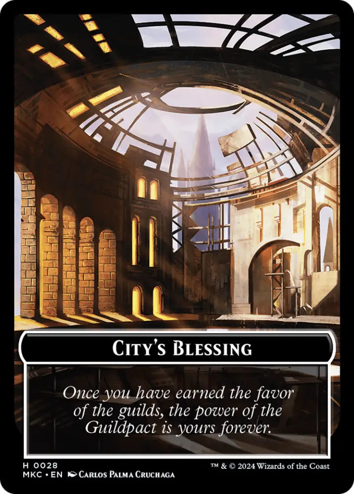 City’s Blessing // Human Soldier Double-Sided Token [Murders at Karlov Manor Commander Tokens] - MTG Single