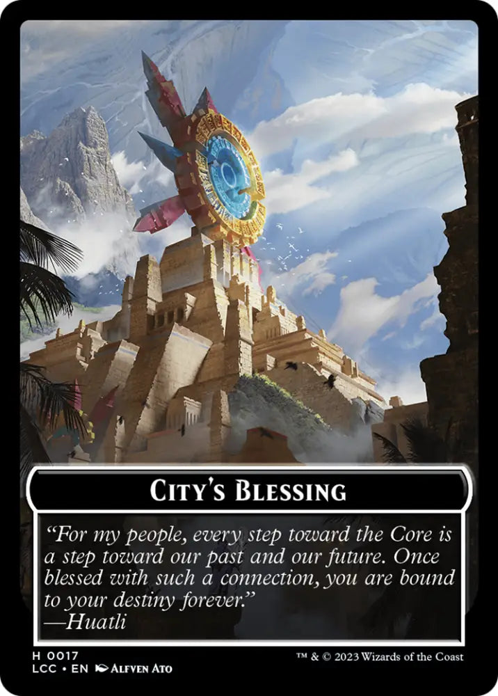 City’s Blessing // Vampire (0004) Double-Sided Token [The Lost Caverns of Ixalan Commander Tokens] - MTG Single