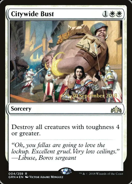 Citywide Bust [Guilds of Ravnica Prerelease Promos] - MTG Single