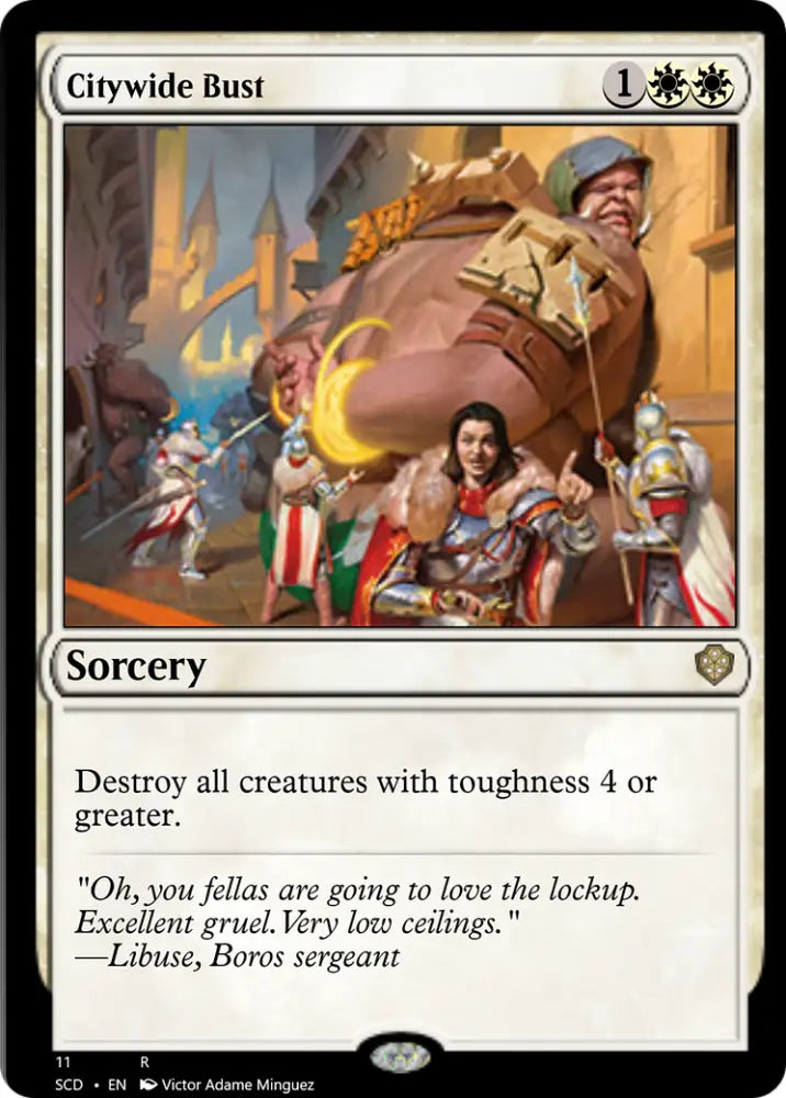 Citywide Bust [Starter Commander Decks] - MTG Single