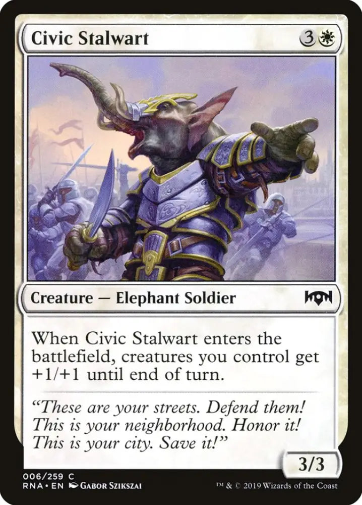 Civic Stalwart [Ravnica Allegiance] - MTG Single