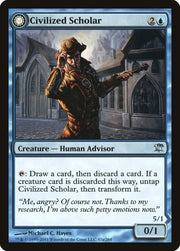 Civilized Scholar // Homicidal Brute [Innistrad] - MTG Single
