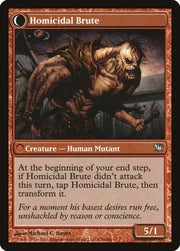 Civilized Scholar // Homicidal Brute [Innistrad] - MTG Single