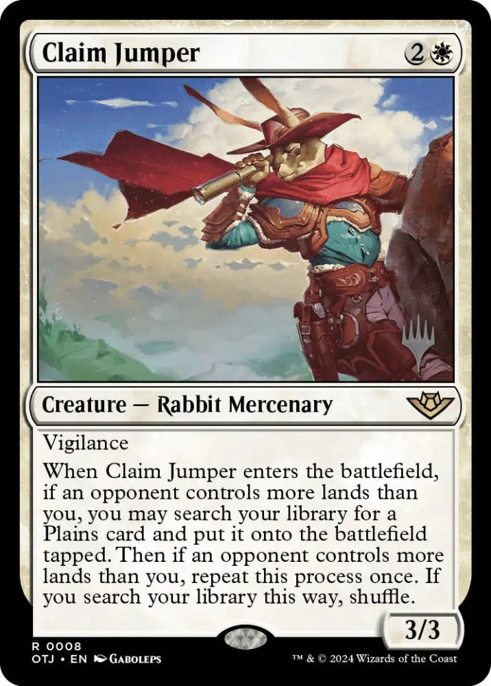 Claim Jumper (Promo Pack) [Outlaws of Thunder Junction Promos] - MTG Single