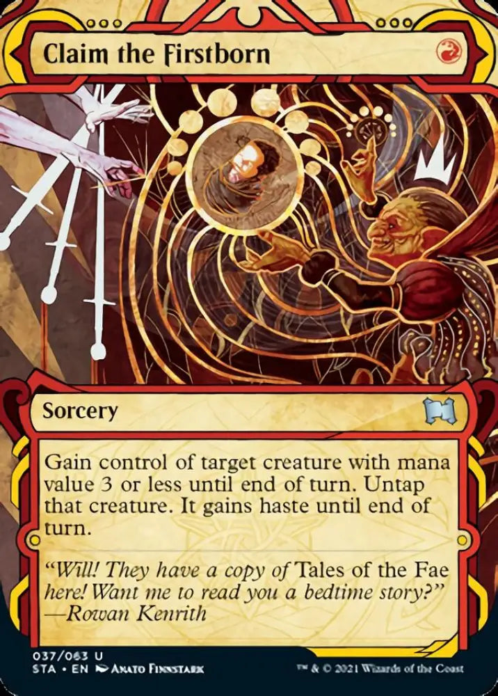 Claim the Firstborn (Foil Etched) [Strixhaven: School of Mages Mystical Archive] - MTG Single