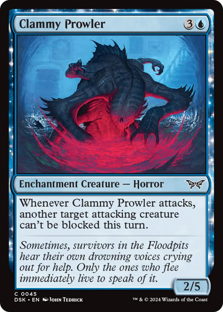 Clammy Prowler [Duskmourn: House of Horror] - MTG Single