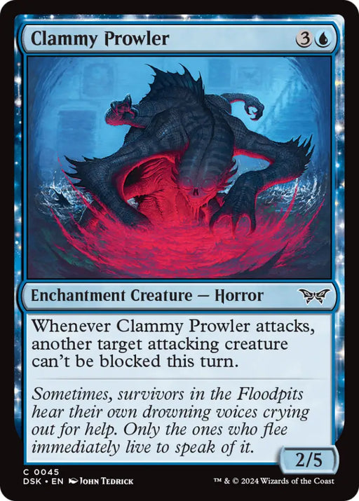 Clammy Prowler [Duskmourn: House of Horror] - MTG Single