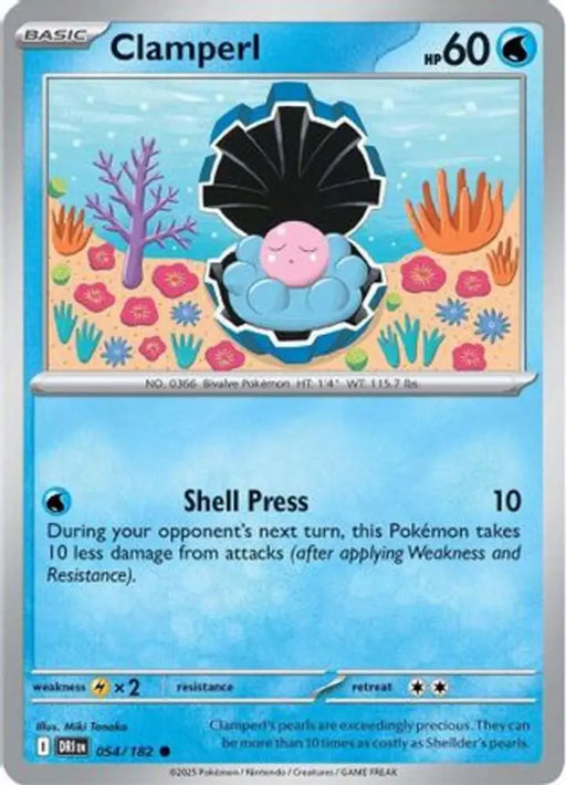 Clamperl - 054/182 [SV10: Destined Rivals] - Pokemon Single