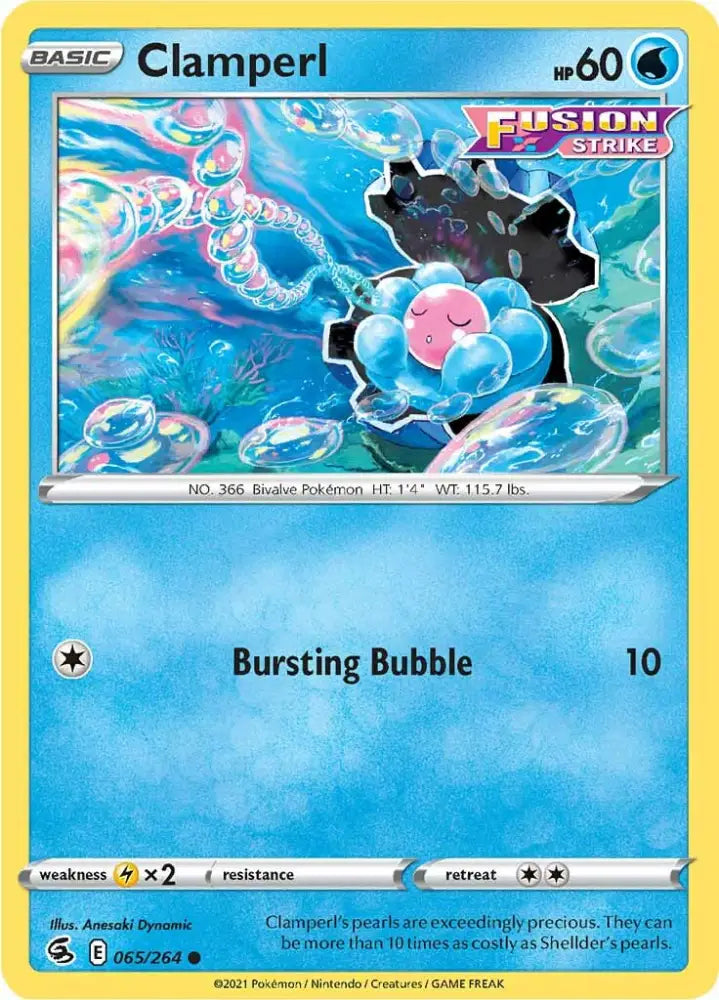 Clamperl (065/264) [Sword & Shield: Fusion Strike] - Pokemon Single