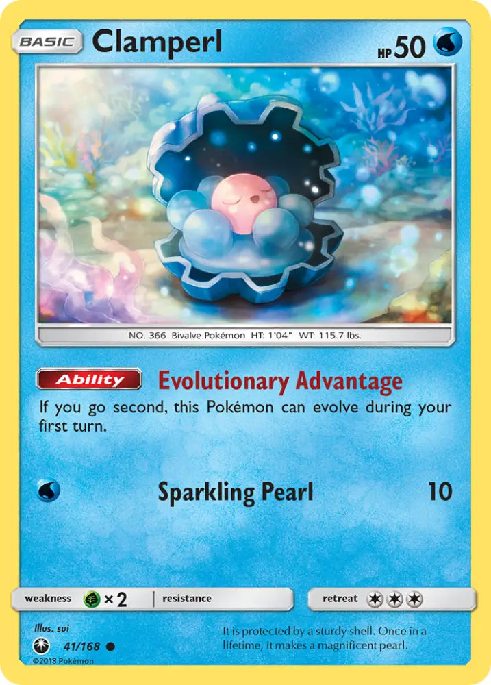 Clamperl (41/168) [Sun & Moon: Celestial Storm] - Pokemon Single