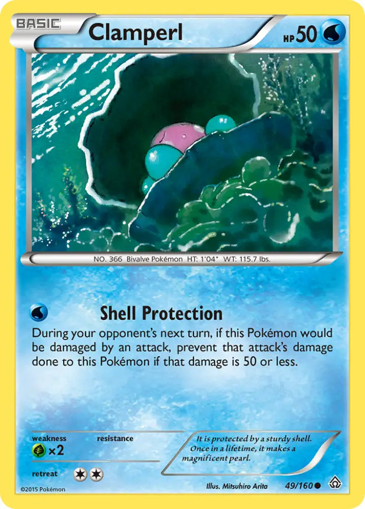 Clamperl (49/160) [XY: Primal Clash] - Pokemon Single