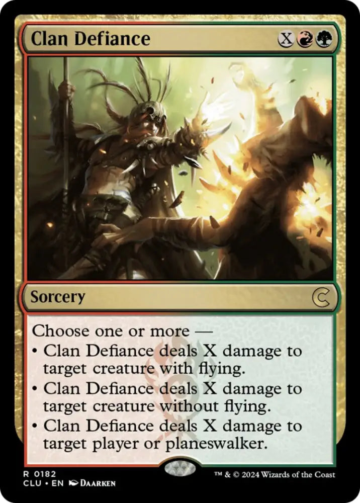 Clan Defiance [Ravnica: Clue Edition] - MTG Single