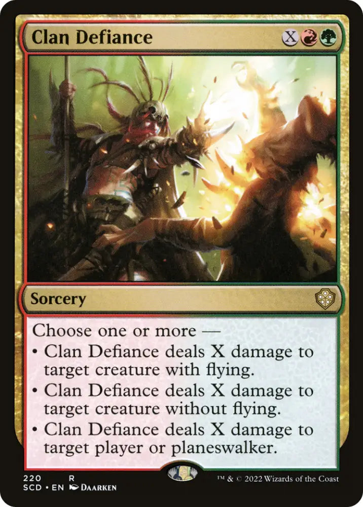 Clan Defiance [Starter Commander Decks] - MTG Single