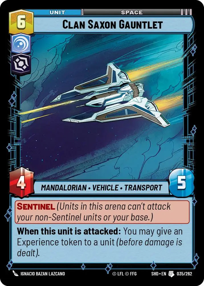 Clan Saxon Gauntlet (035/262) [Shadows of the Galaxy] - Star Wars: Unlimited Single