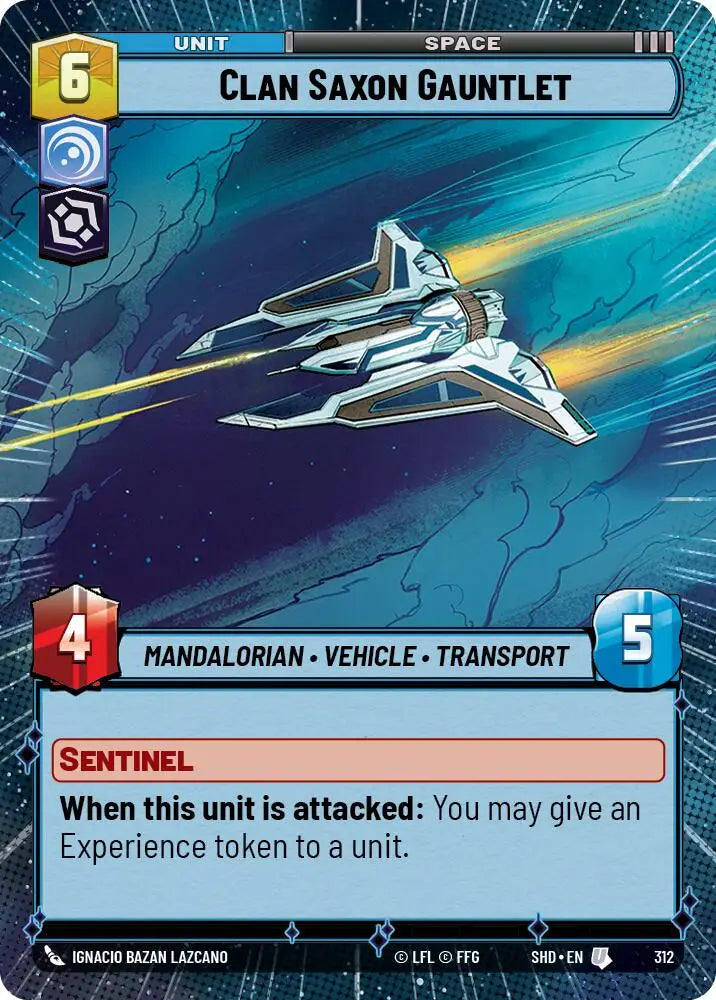 Clan Saxon Gauntlet (Hyperspace) (312) [Shadows of the Galaxy] - Star Wars: Unlimited Single