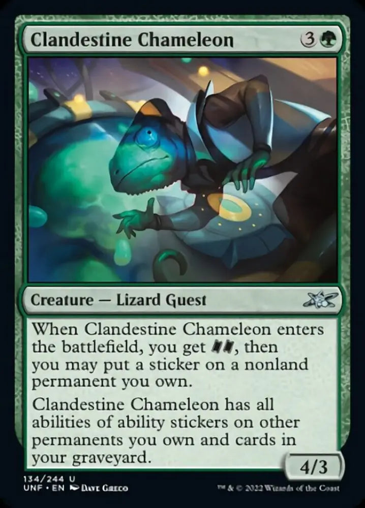 Clandestine Chameleon [Unfinity] - MTG Single