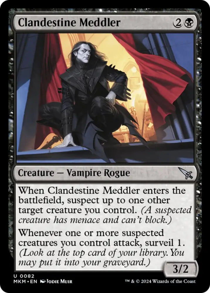 Clandestine Meddler (Red) [Murders at Karlov Manor] - MTG Single