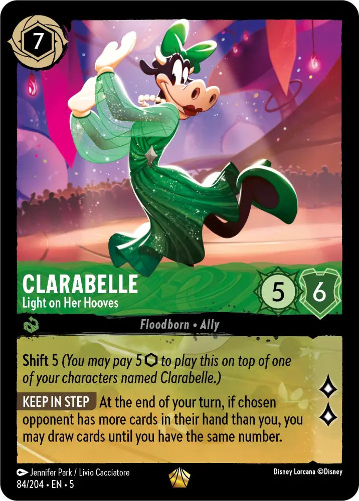 Clarabelle - Light on Her Hooves (84/204) [Shimmering Skies] - Lorcana Single