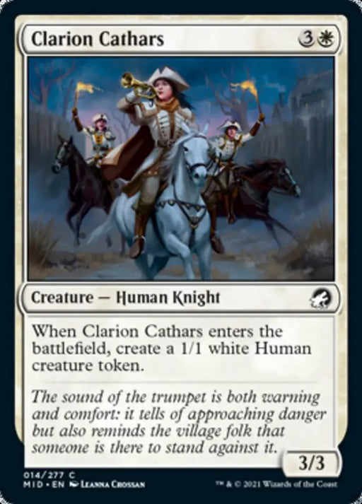 Clarion Cathars [Innistrad: Midnight Hunt] - MTG Single
