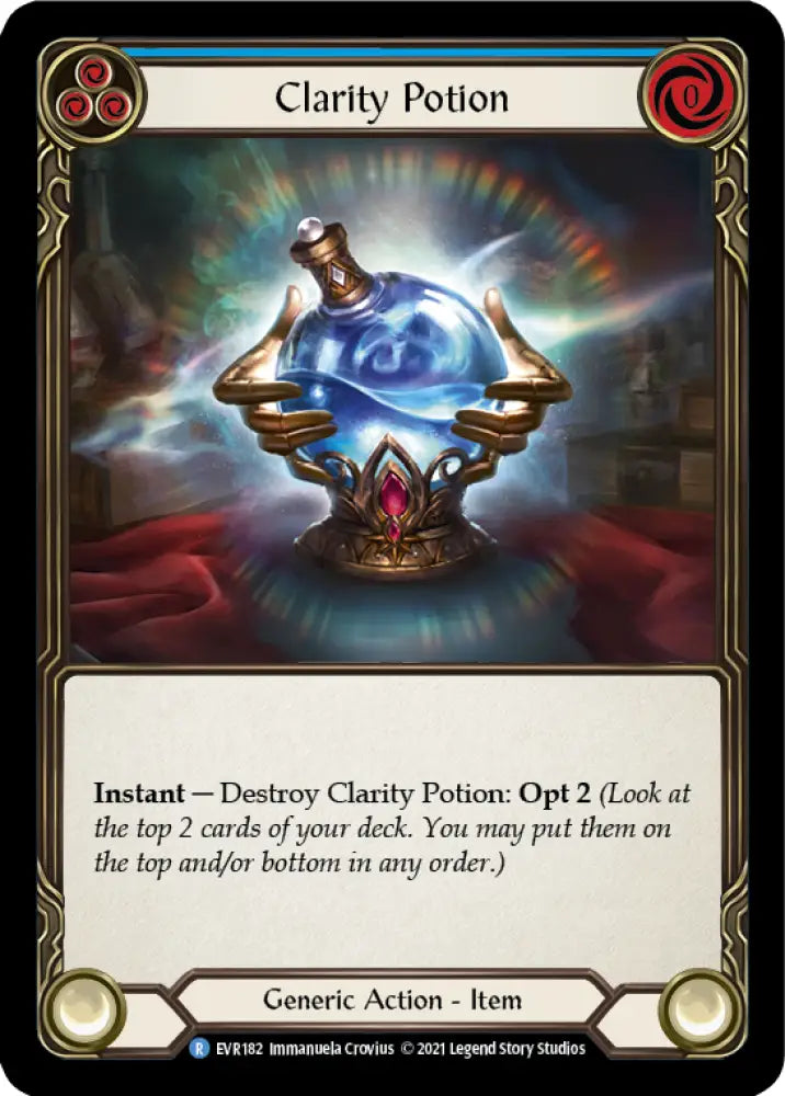 Clarity Potion [Everfest] 1st Edition Cold Foil - Flesh And Blood Single