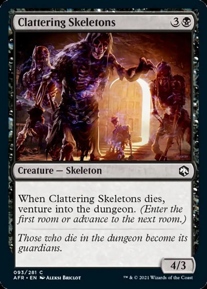 Clattering Skeletons [Dungeons & Dragons: Adventures in the Forgotten Realms] - MTG Single