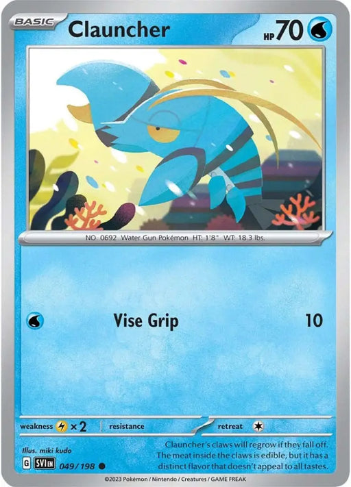 Clauncher (049/198) [Scarlet & Violet: Base Set] - Pokemon Single